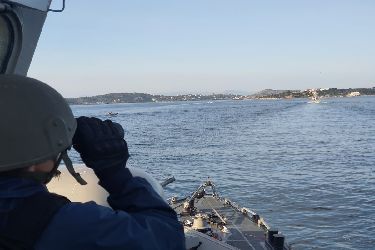 Πολεμικό Ναυτικό: «Όργωσαν» το Αιγαίο η φρεγάτα «Σπέτσαι» με τη φρεγάτα «Luebeck» της Μόνιμης Συμμαχικής Ναυτικής Δύναμης 2