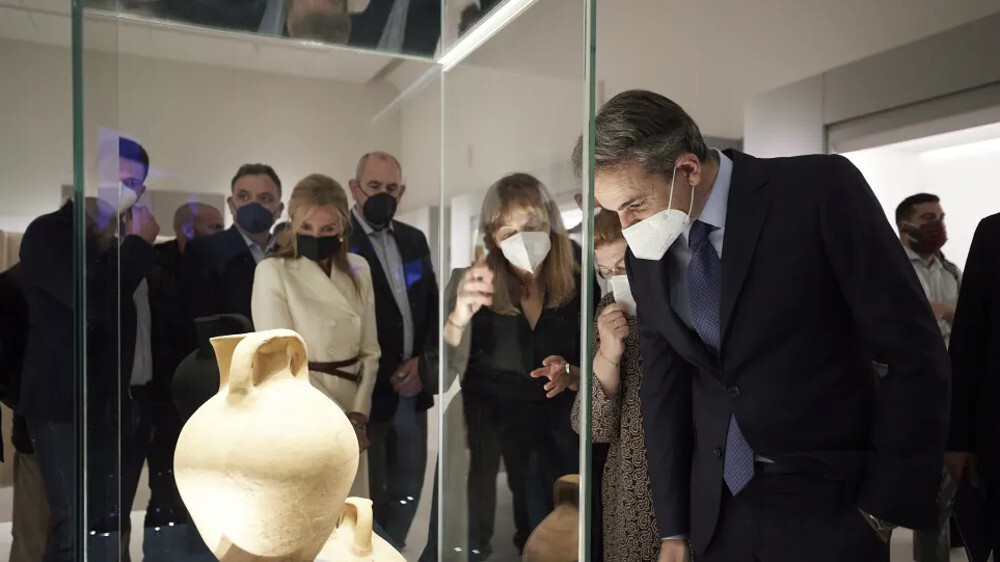 Το νέο αρχαιολογικό μουσείο Χανίων επισκέφθηκε ο Κυριάκος Μητσοτάκης