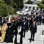 Σταύρος Ψυχάρης: Η κηδεία του στο Α’ Νεκροταφείο Αθηνών