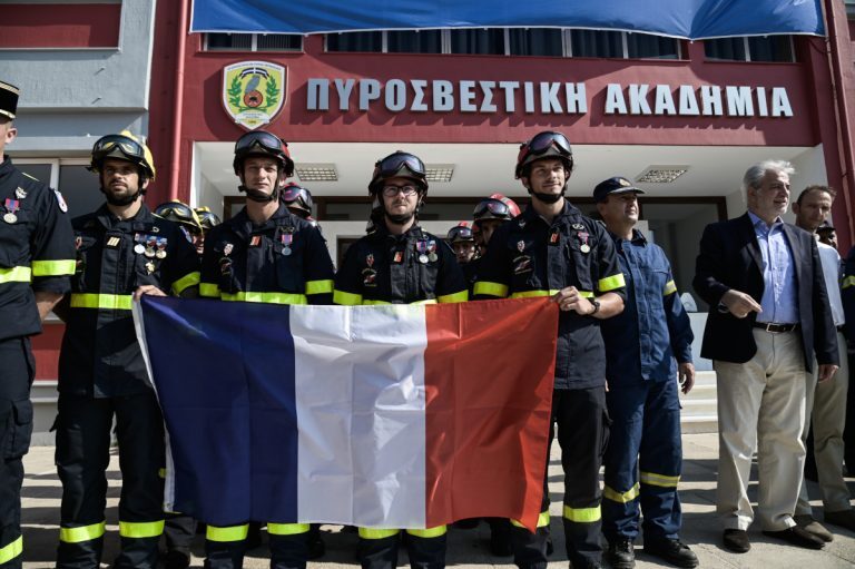 πυρκαγιές Γάλλοι πυροσβέστες