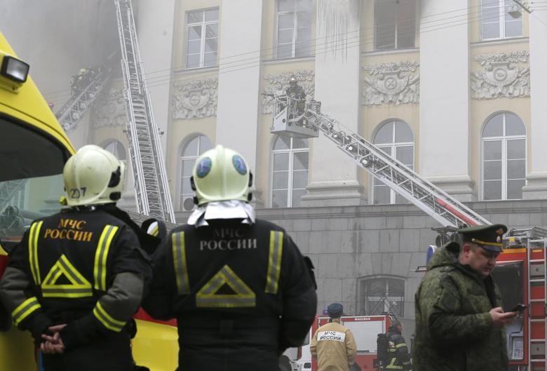 Ρωσία Μόσχα πυρκαγιά φωτιά