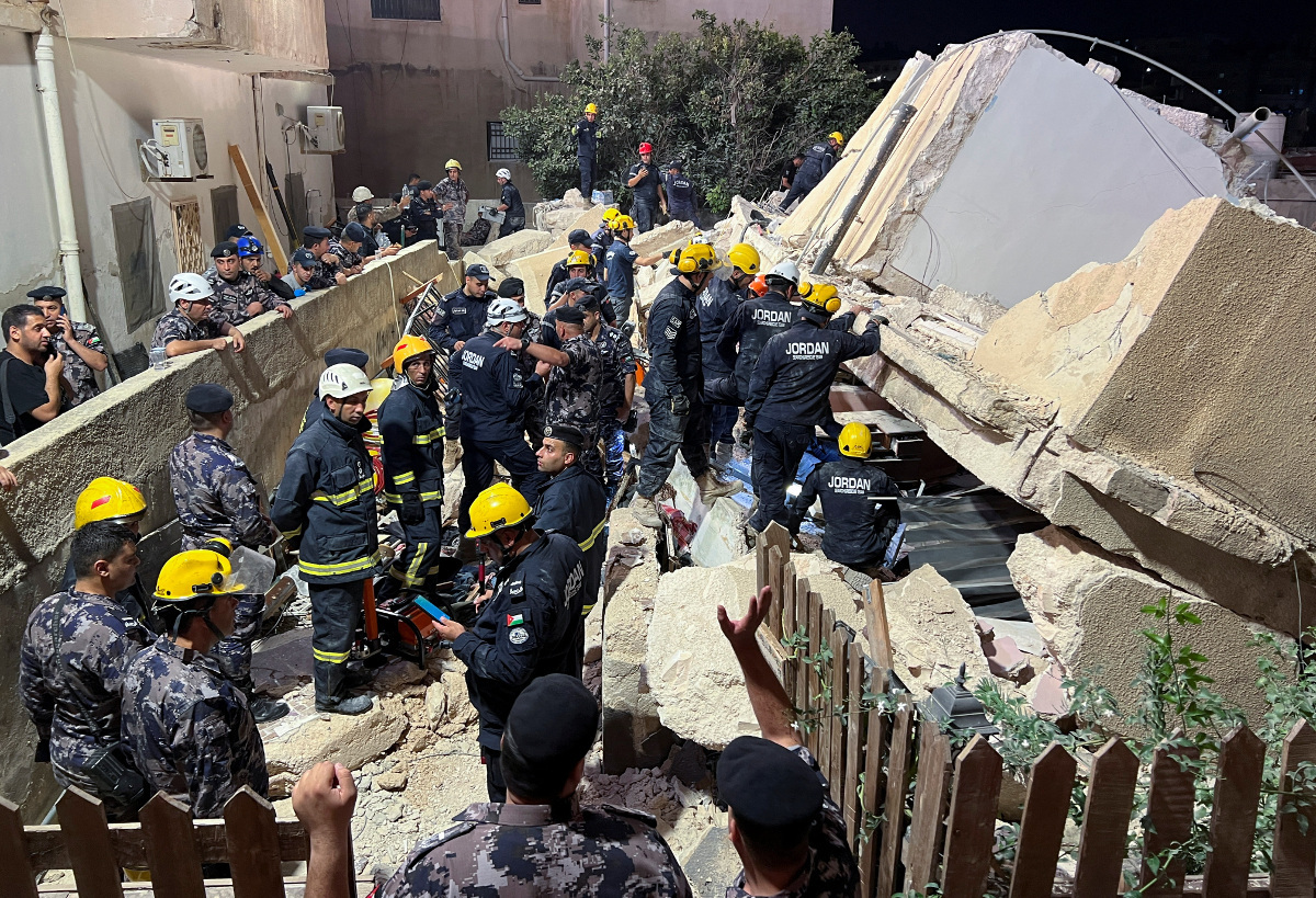 Ιορδανία: Δύο νεκροί και 14 τραυματίες από την κατάρρευση κτιρίου