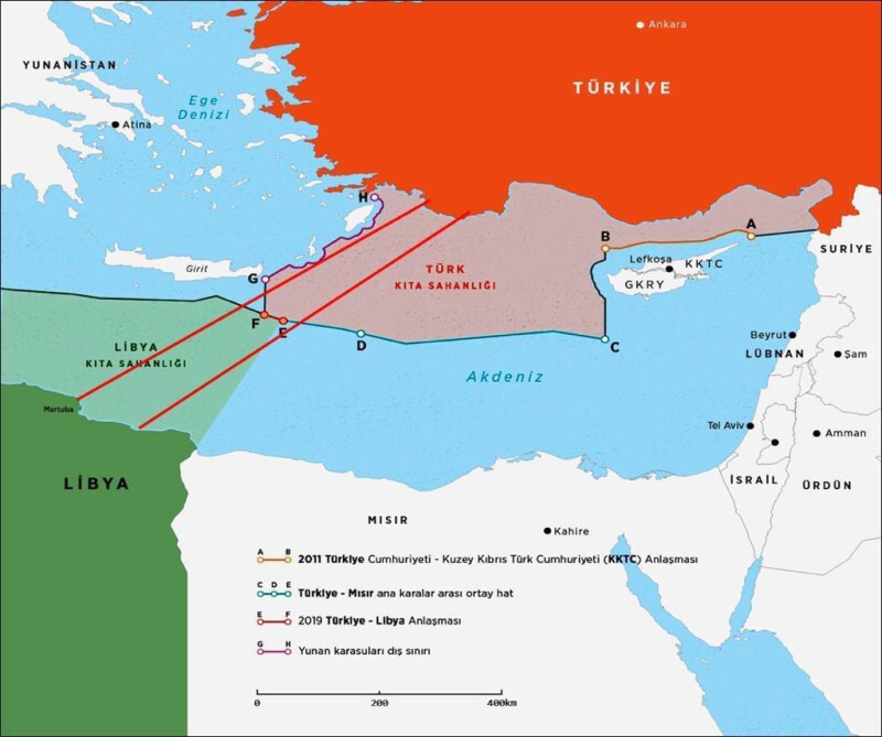 Ελληνοτουρκικά: Ανυποχώρητος ο Ερντογάν - Απειλεί με γεωτρήσεις νότια της Κρήτης σε συνεργασία με τη Λιβύη [χάρτες] - ΔΙΕΘΝΗ
