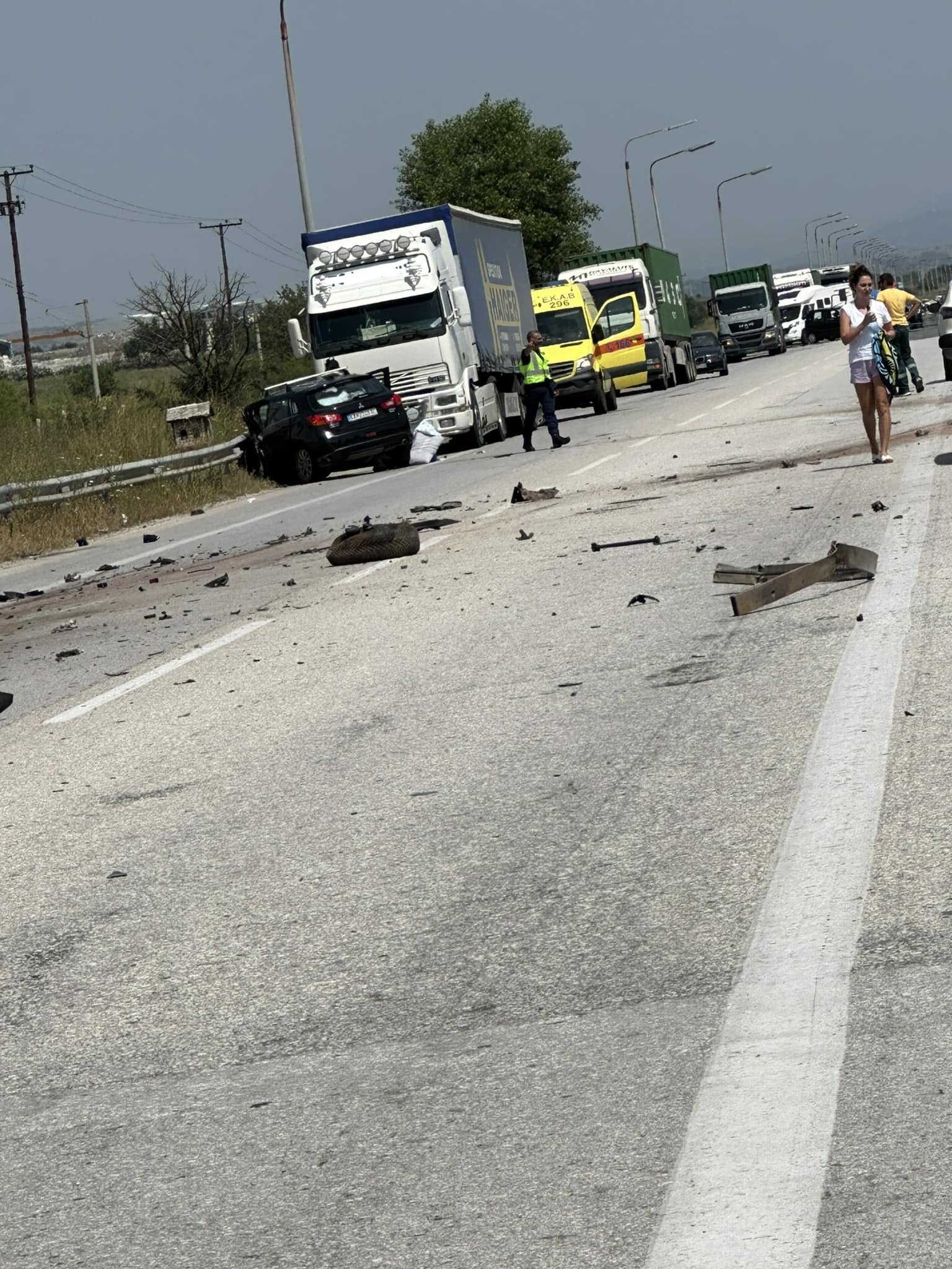 Κιλκίς: Τροχαίο ατύχημα με τρεις τραυματίες – Κλειστή η Εθνική Οδός Θεσσαλονίκης – Ευζώνων - ΕΛΛΑΔΑ