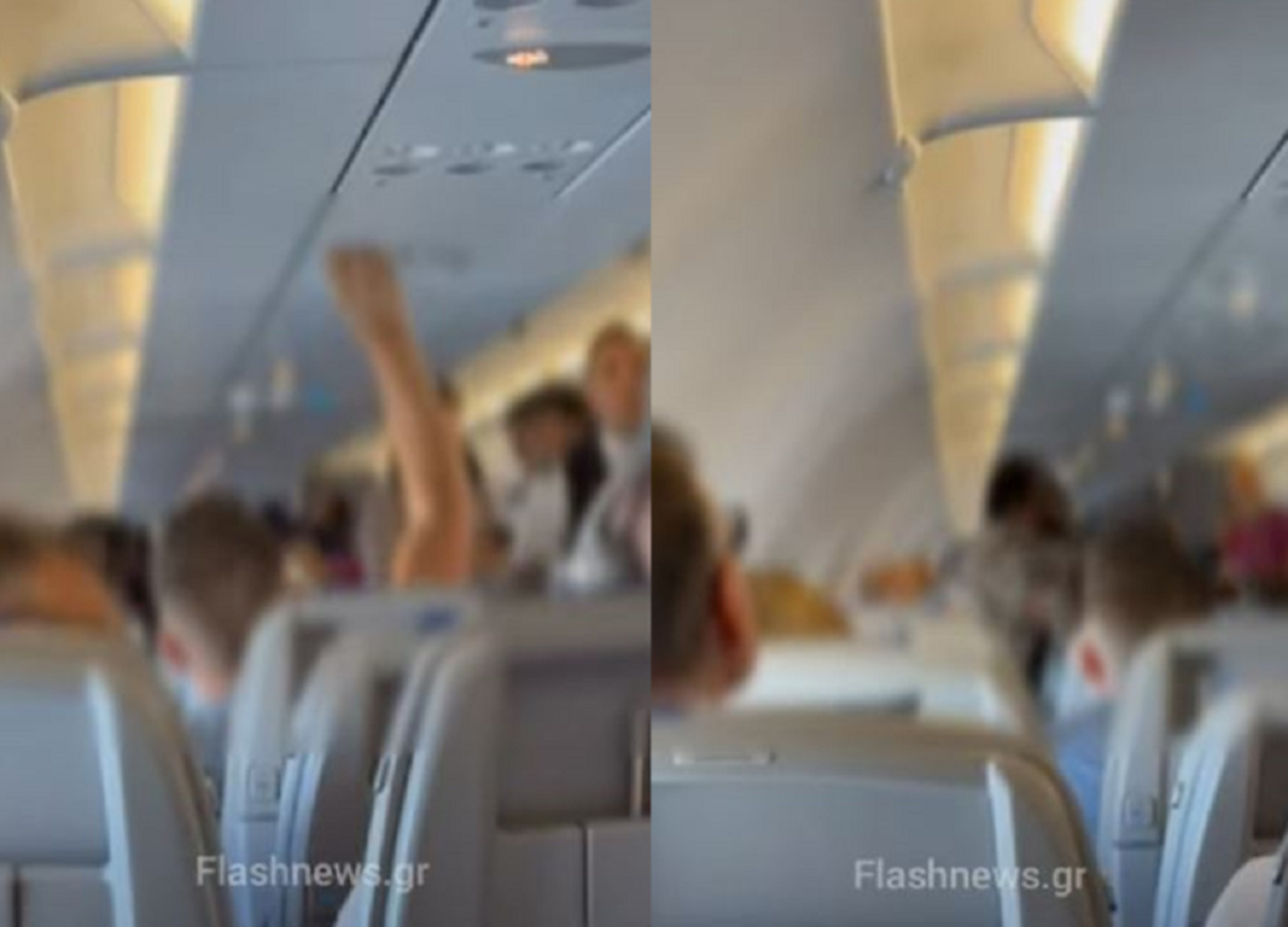Χαμός σε πτήση προς Αθήνα: Βίντεο με τον επιβάτη να απειλεί με το Κοράνι στα χέρια