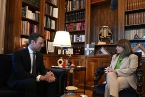 Στέφανος Κασσελάκης: Συνάντηση με την πρόεδρο της Δημοκρατίας