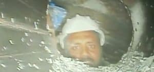 Θρίλερ στην Ινδία: Τα πρώτα πλάνα από τους εργάτες που παραμένουν εγκλωβισμένοι σε τούνελ - Bίντεο
