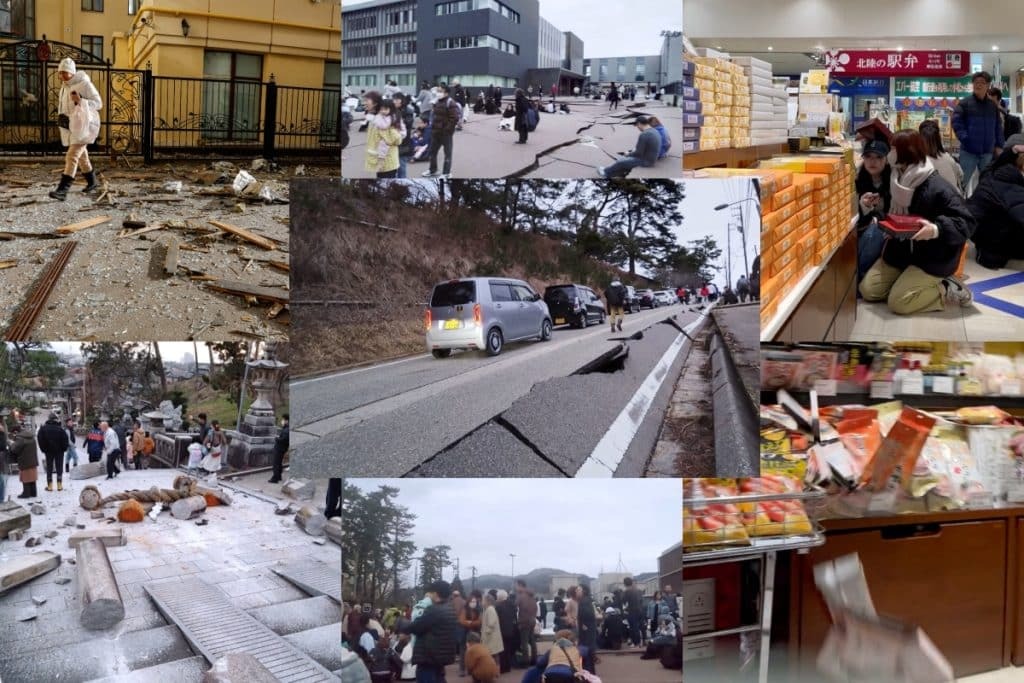 Ιαπωνία: 74 Ρίχτερ συγκλόνισαν τη χώρα – Άνοιξαν δρόμοι «φούσκωσαν» ποτάμια διαλύθηκαν σπίτια – Τσουνάμι με κύματα 5 μέτρων και συνεχείς μετασεισμοί [βίντεο]