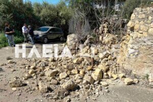 Διπλός σεισμός στην Ηλεία - Ζημιές στο δημοτικό στάδιο και σε γεφύρια χωριών [Εικόνες]