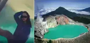 Φρίκη: Κινέζα πήγε να βγάλει selfie σε ενεργό ηφαίστειο και έπεσε μέσα