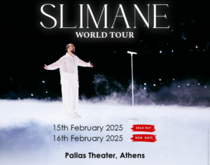 Slimane: Sold out μέσα σε λίγες ώρες! Ανοίγει προπώληση για 2η παράσταση στο Θέατρο Παλλάς!