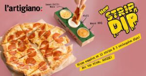 Με τη νέα Strip n Dip Pizza από τη l’artigiano, θα δεις την πίτσα αλλιώς!