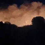 Ολονύχτια μάχη με τις φλόγες στην Πάφο / Φωτογραφία: sigmalive