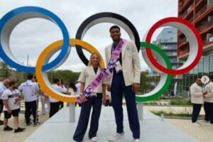 Ολυμπιακοί Αγώνες 2024: Αντετοκούνμπο και Ντρισμπιώτη πόζαραν πριν την τελετή έναρξης