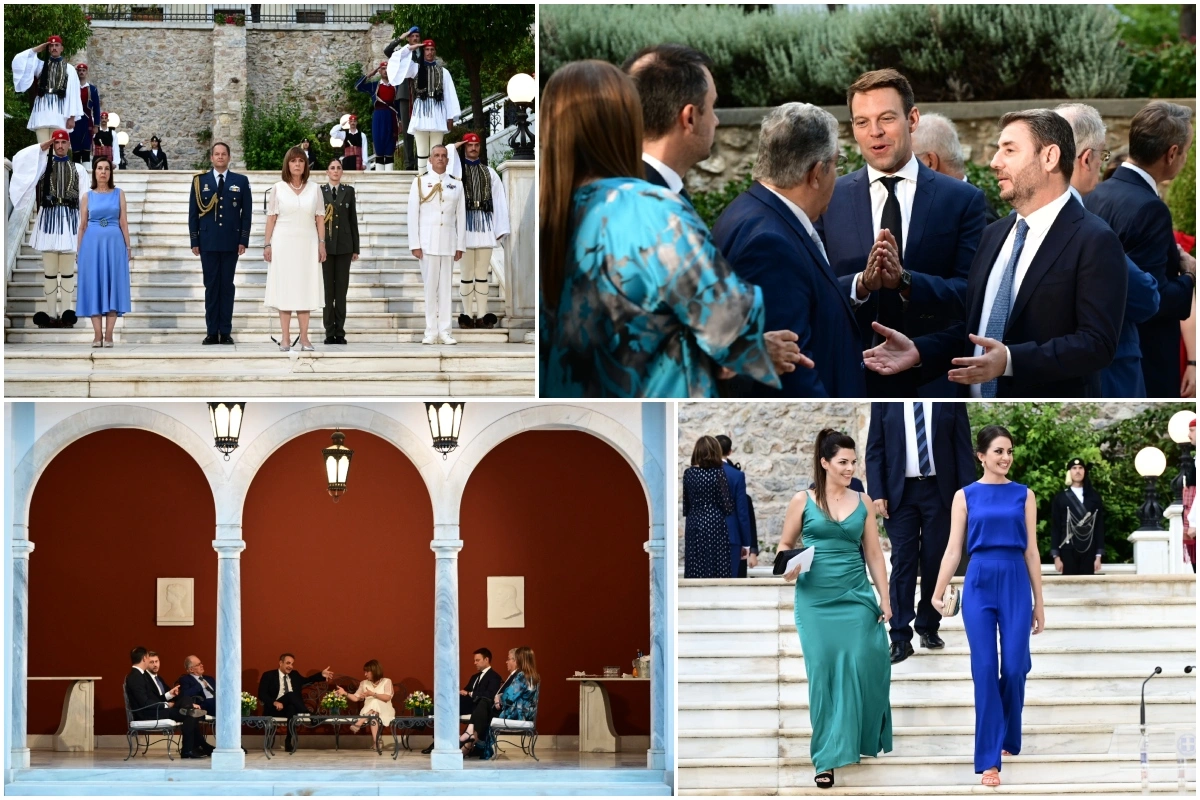 Γιορτή της Δημοκρατίας: Όλα όσα έγιναν στο Προεδρικό Μέγαρο – Οι εντυπωσιακές παρουσίες, τα απροσδόκητα «πηγαδάκια» και ο… γάμος Κασσελάκη [εικόνες και βίντεο]