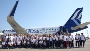 Ολυμπιακοί αγώνες 2024: Βίντεο μέσα στο αεροπλάνο της Aegean που μετέφερε την ελληνική ολυμπιακή αποστολή