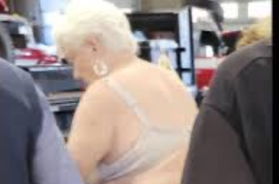 Unthinkable! A woman voted wearing only her bra