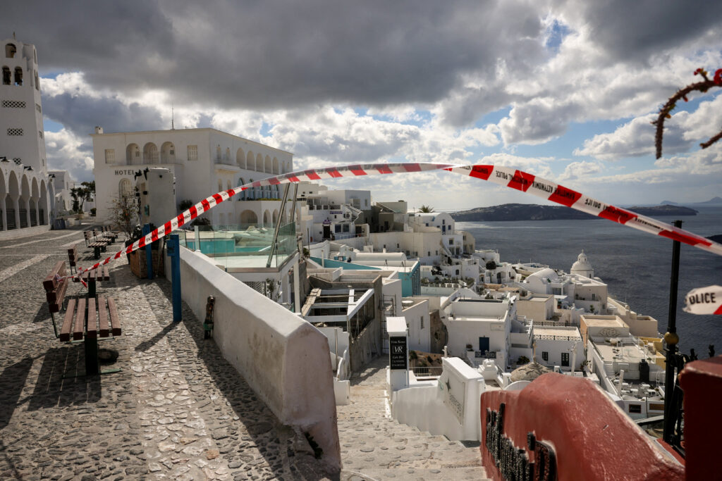 Σεισμοί στις Κυκλάδες Σαντορίνη